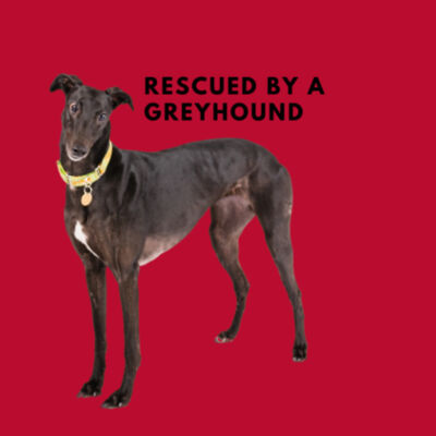 Rescued by a greyhound Design