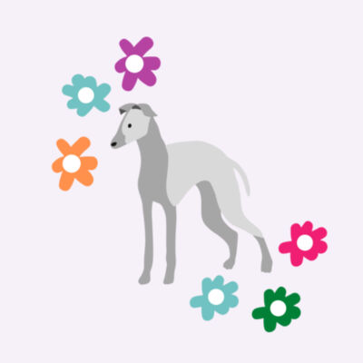 little grey floral T Design