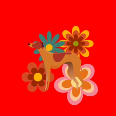 Funky flower hound  Design