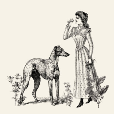Vintage Hound Tote Bag Design