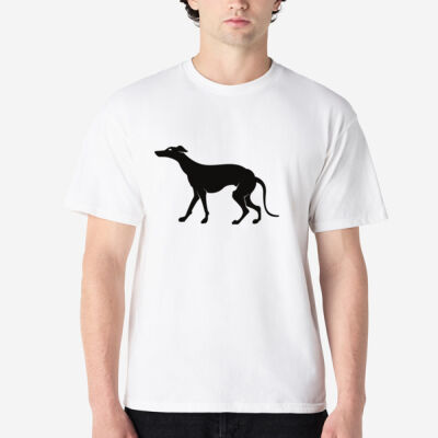 Mens black hound T Thumbnail