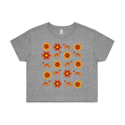 Flower hound pattern orange Thumbnail